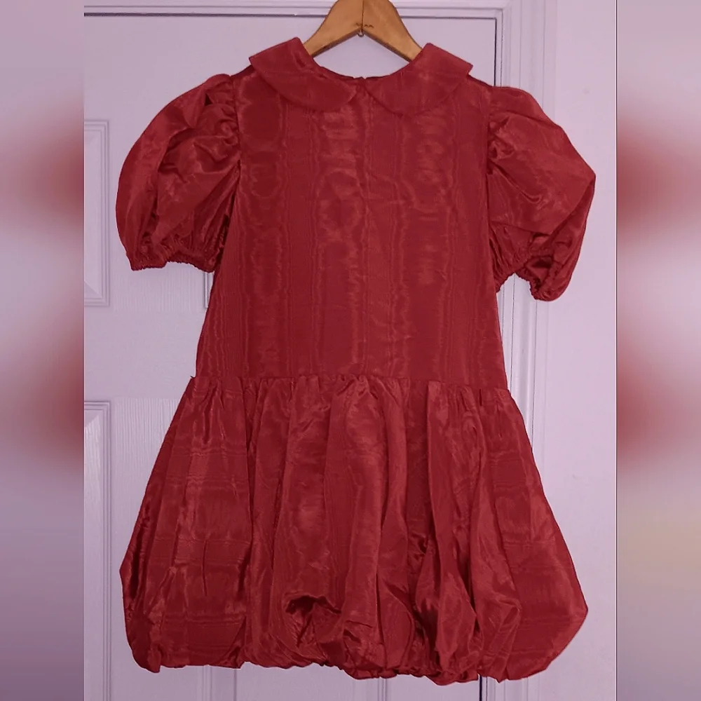♥️HP! Girls Vtg. Red 2 Piece Matching Set - Dress Tunic & Bottoms
